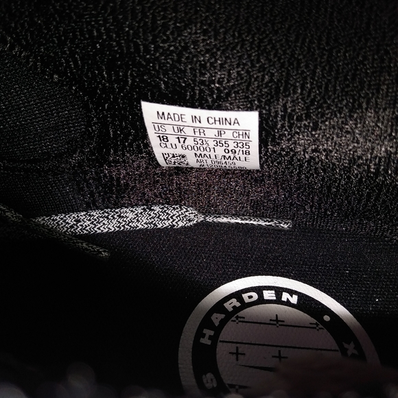 Adidas Harden Vol. 3 Black White BoostMen's 18